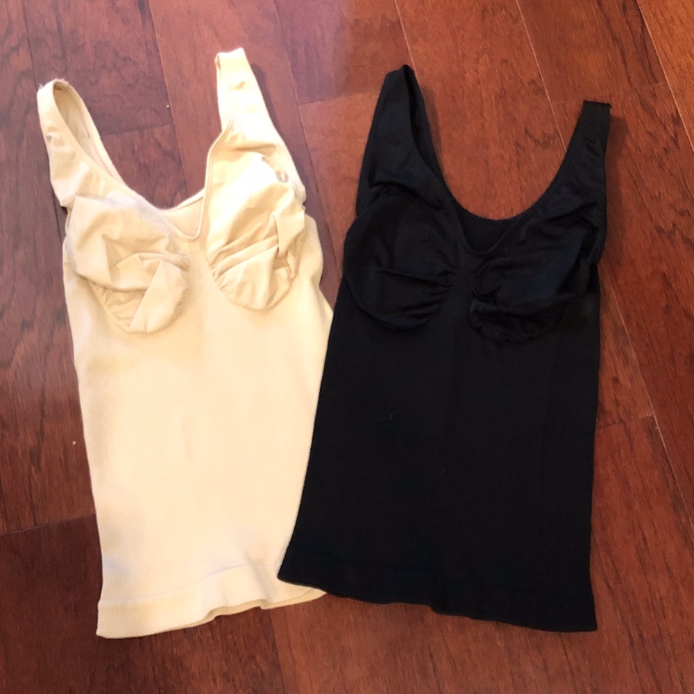 Nude & Black Slimming/Compression Tanks- Size: S/M